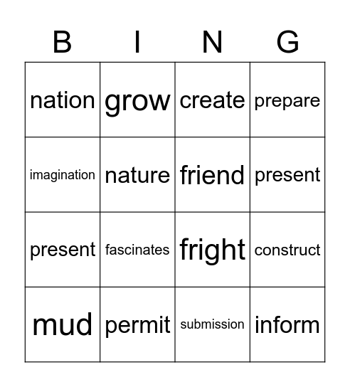 Who am I related to? Bingo Card