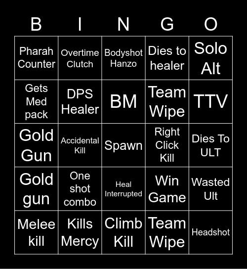 Dantheman33004 Bingo Card