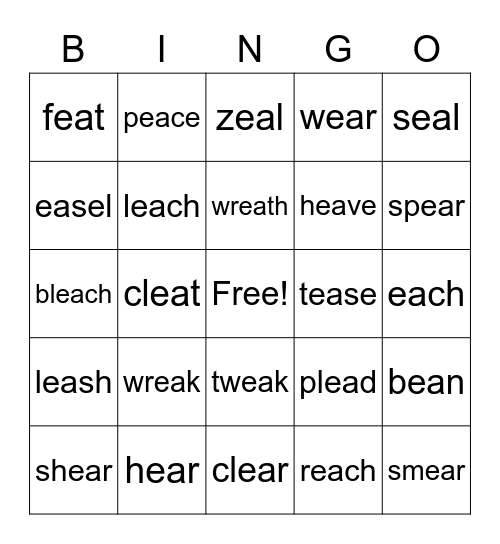 ea Bingo Card