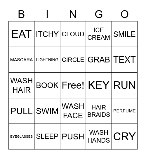 ICONIC SIGNS Bingo Card