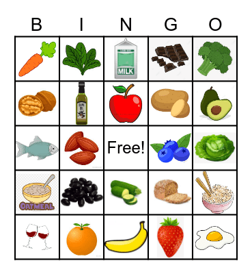 Heart Healthy Bingo Card