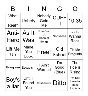 Viral Hits BINGO Card