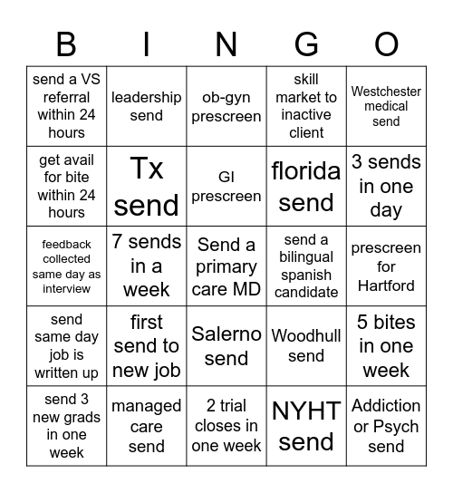 Casey Bingo Card