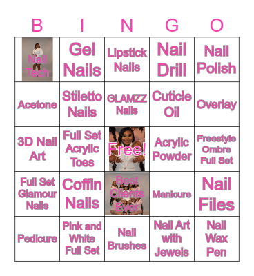 Nail Tech Assignment Sheet Bingo Card