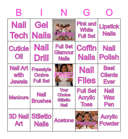 GLAMZZ Nails Bingo Card