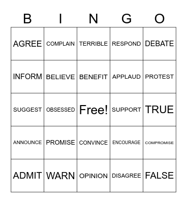 ASL 1 UNIT 8 REVIEW Bingo Card