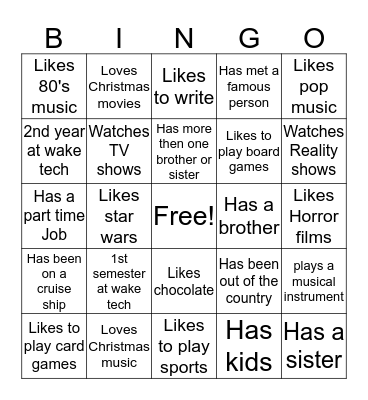 Effective Questioning  Bingo Card