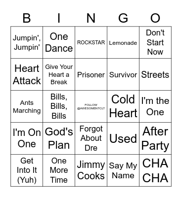 BIG D ENERGY Bingo Card