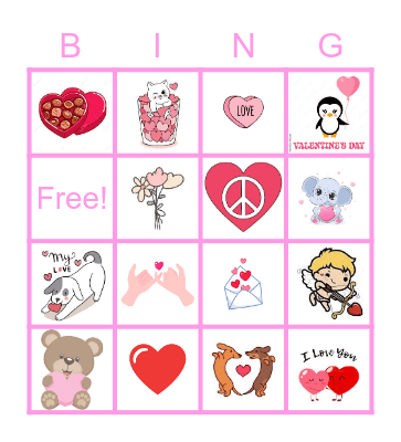 Love Bingo Card