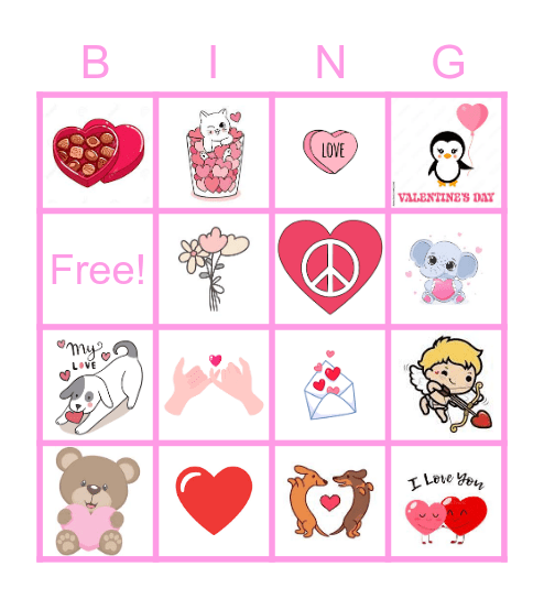 Love Bingo Card