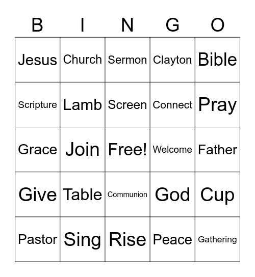 The Gathering Bingo Card