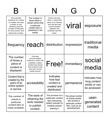 CIW Bingo Card