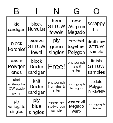 Effing February Bingo Bingo Card