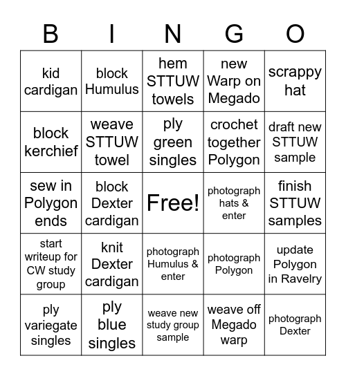 Effing February Bingo Bingo Card