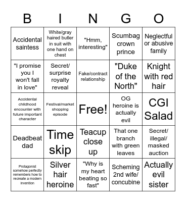 RoFan Manhwa/Webtoon Bingo Card