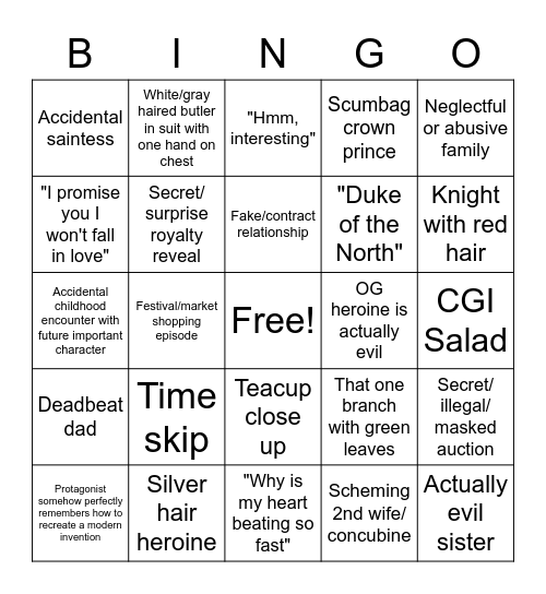 RoFan Manhwa/Webtoon Bingo Card