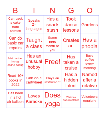 CourtOp BINGO! Bingo Card