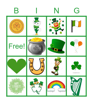 Irish Bingo Card