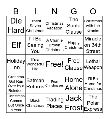 TOS Team - Christmas BINGO Card