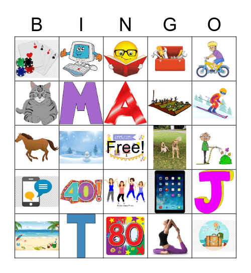 Celebration Bingo Card