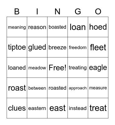 4th Bingo Card