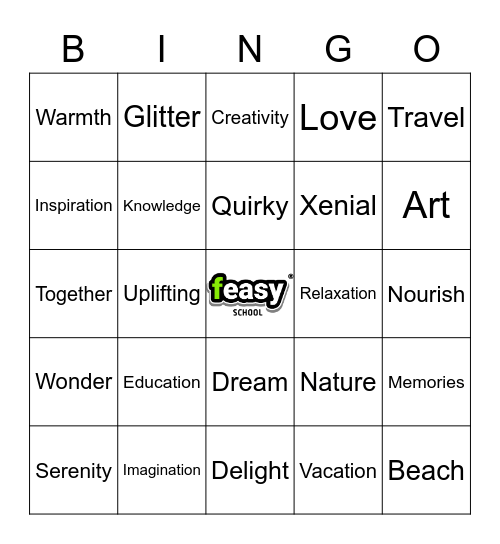 Fun and Easy Bingo Card