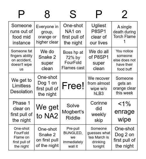 Alpha Bingo Legend Bingo Card