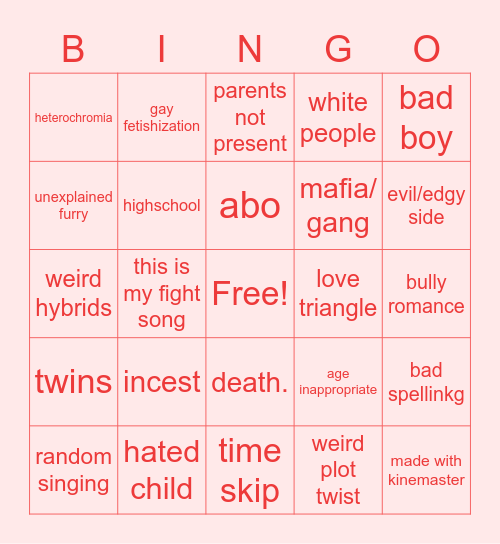 gacha life bingo Card