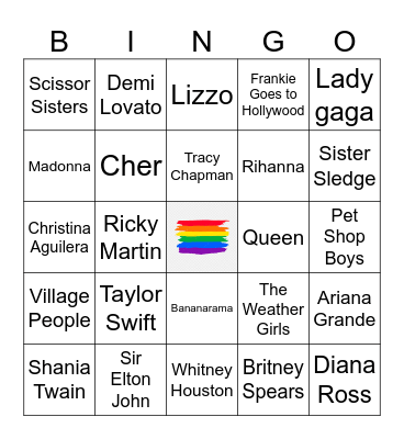 PRIDE / LGBTQIA+ Bingo Card