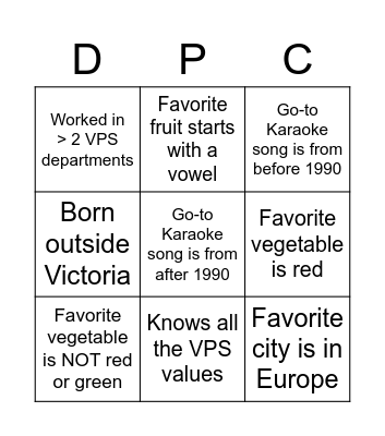 Someone who... Bingo Card