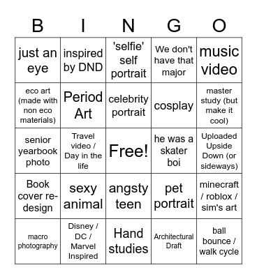 Sorry that's a P2 Bingo Card