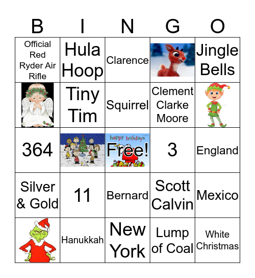 Holiday Bingo Card