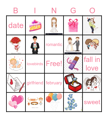 Valentine's Day Bingo Card