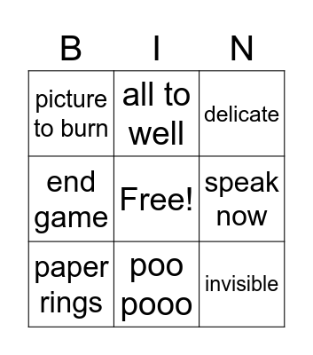 Taylor swift songs Bingo Card