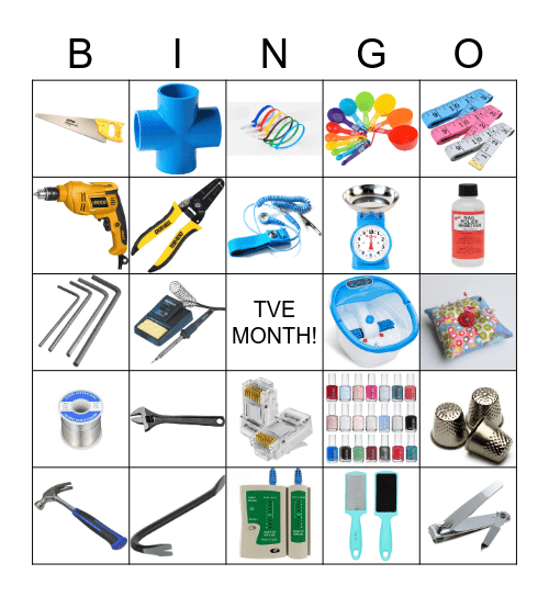 TVE BINGO CHALLENGE Bingo Card