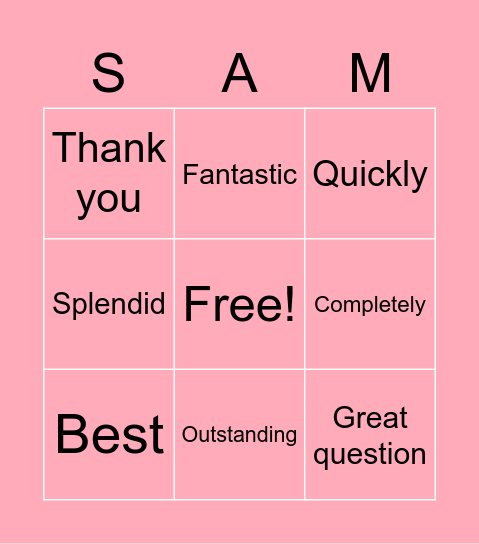 Happy Valentine's Day! Bingo Card