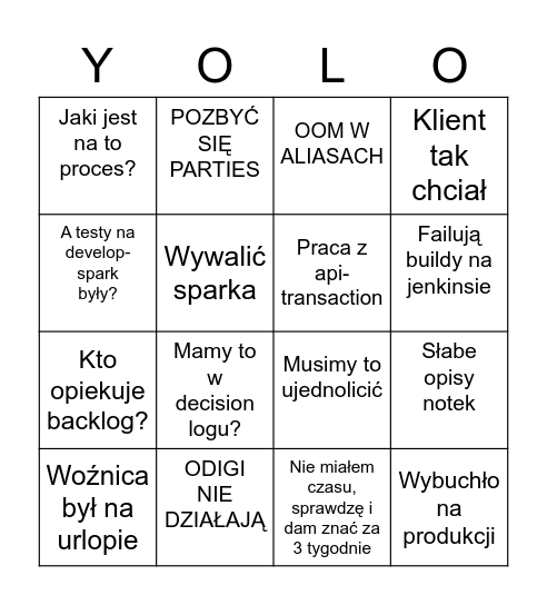 RETRO BINGO Card