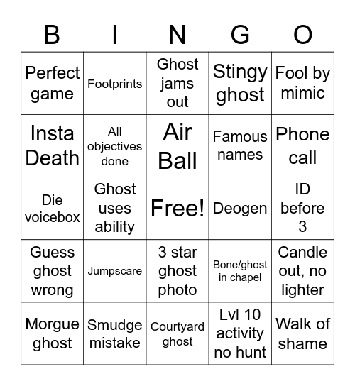 14.3x Bingo Card