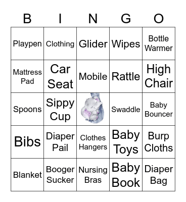 BABY SHOWER BINGO Card