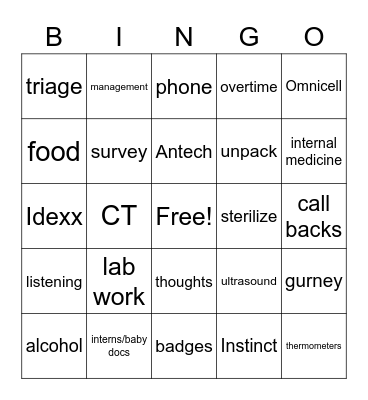 ECC Tech Meeting Bingo Card