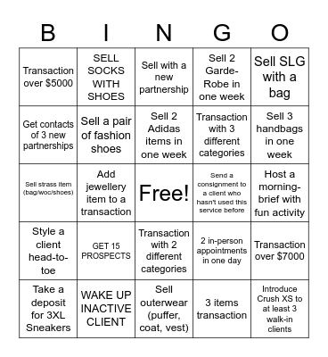 FEBRUARY KPI BINGO Card