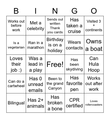Pulse Bingo Card