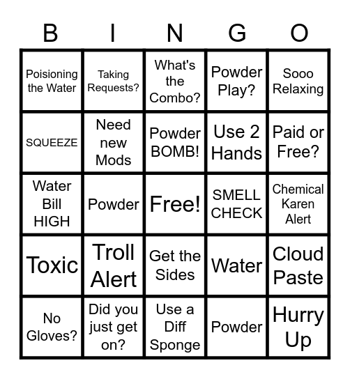 CleanTok Bingo Card