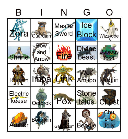 Link Bingo Card
