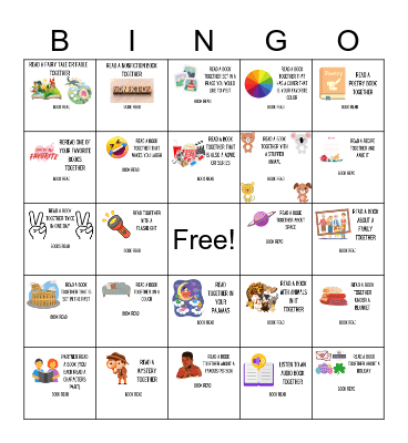 FAMILY READING Bingo Card