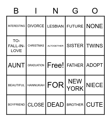 Unit 4 BINGO Card