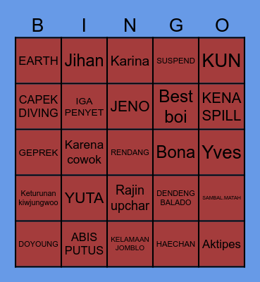 BINGO SAMA HAECHAIN Bingo Card