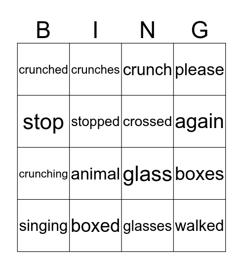 Catfish and Guppies Guided Reading  Bingo Card