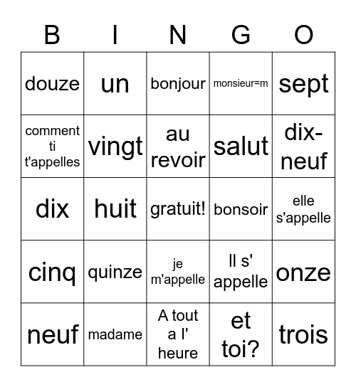 Munira Sabbur Bingo Card