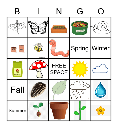 Plant BINGO Card